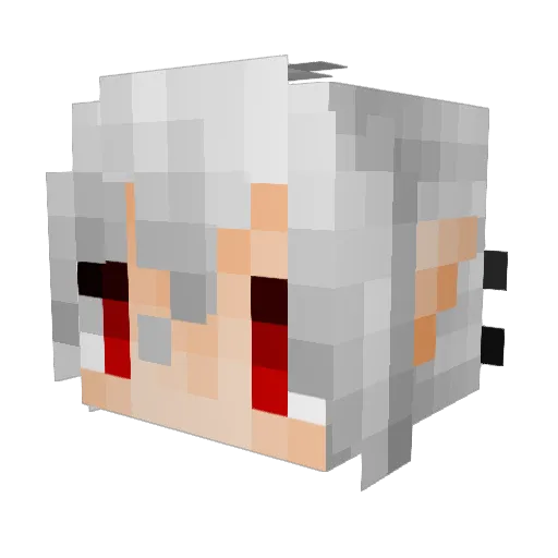 Sunandsea Minecraft avatar head, 3D render