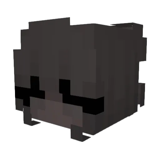 Sunatine Minecraft avatar head, 3D render