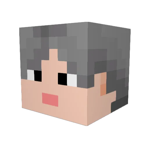 SunboXxx Minecraft avatar head, 3D render