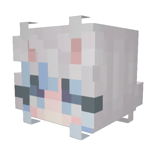 Sunburn_FT Minecraft avatar head, 3D render