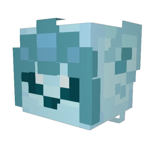 SundaeKitsune Minecraft avatar head, 3D render