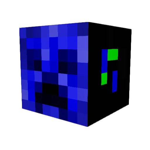 Sundance17 Minecraft avatar head, 3D render