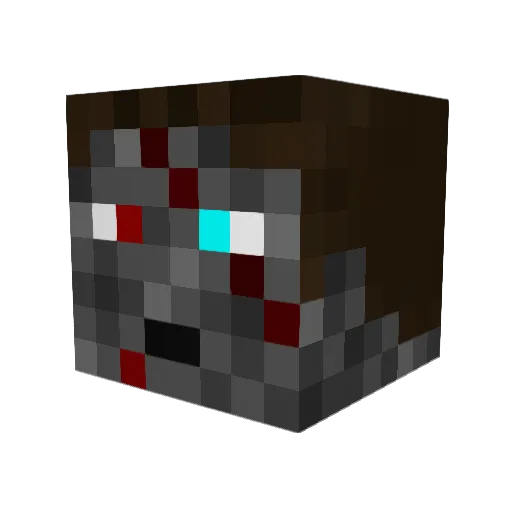 Sundergaar Minecraft avatar head, 3D render