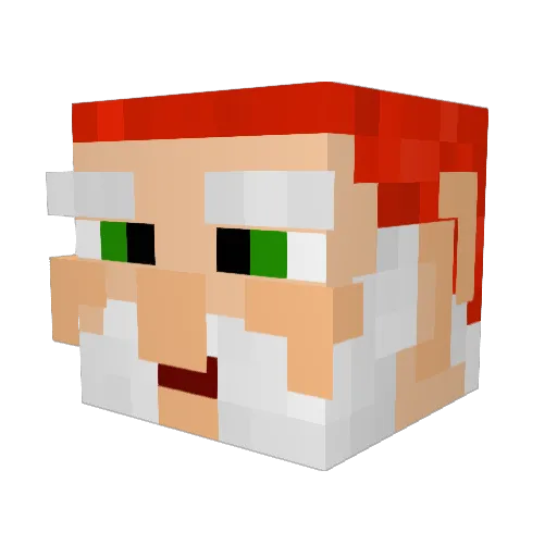 Sundilele Minecraft avatar head, 3D render