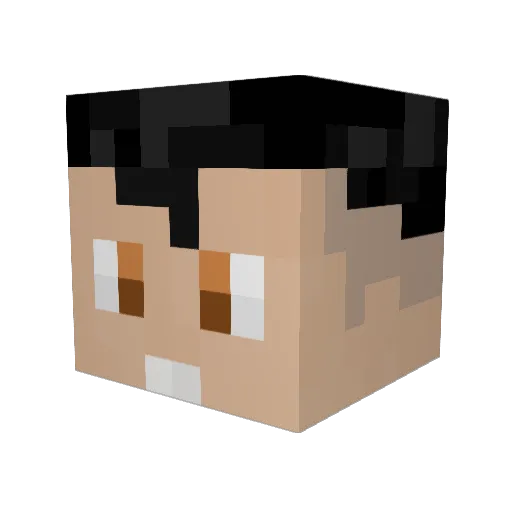 Sundowner97 Minecraft avatar head, 3D render