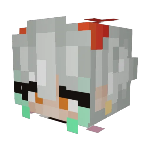 SunfirePrime Minecraft avatar head, 3D render