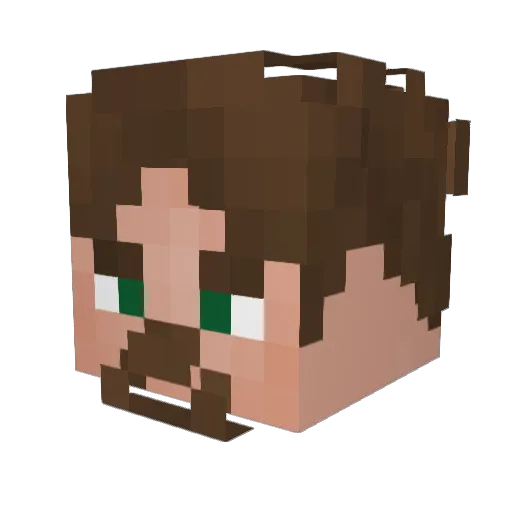 Sunflower228 Minecraft avatar head, 3D render