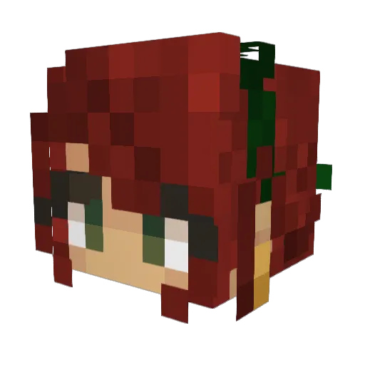 Sunflower6703 Minecraft avatar head, 3D render