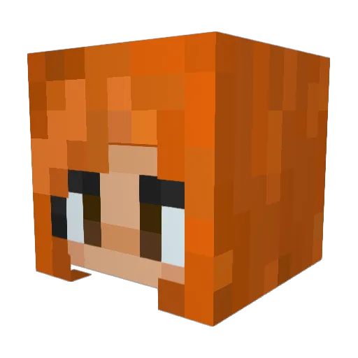 SunflowerH03 Minecraft avatar head, 3D render