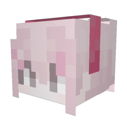 SunflowerRays Minecraft avatar head, 3D render