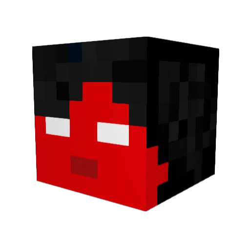 SunflowerRevive Minecraft avatar head, 3D render