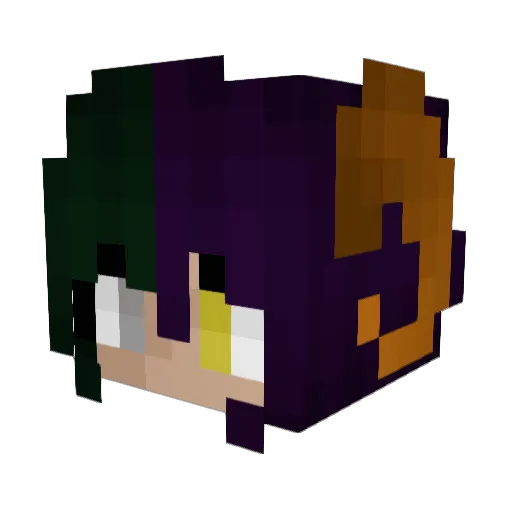 SunflowerSully Minecraft avatar head, 3D render