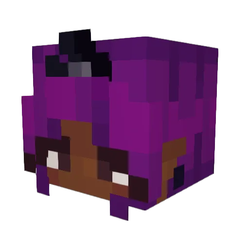 Sunflower_Petal Minecraft avatar head, 3D render