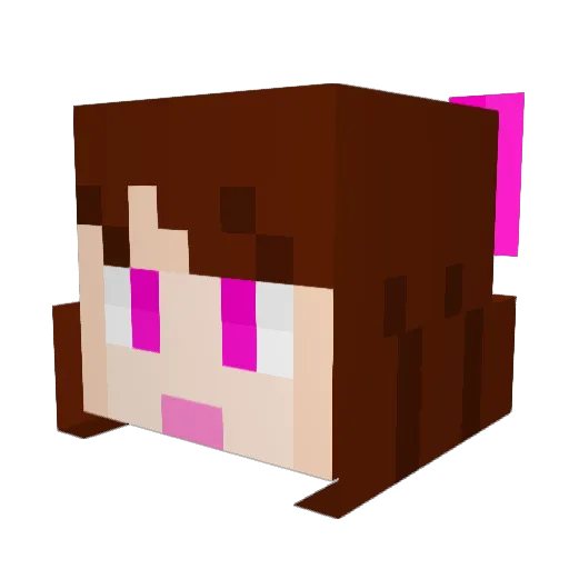 Sunflower_s1 Minecraft avatar head, 3D render