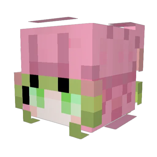 Sunflowers03 Minecraft avatar head, 3D render