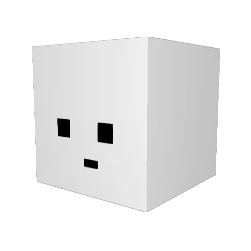 Sung_Hoe Minecraft avatar head, 3D render