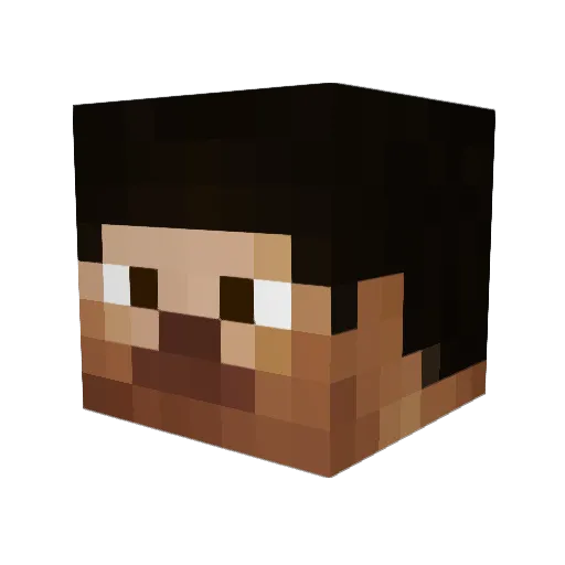 SunggwangE Minecraft avatar head, 3D render