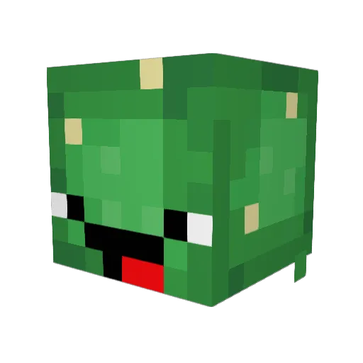 Sunhachi Minecraft avatar head, 3D render