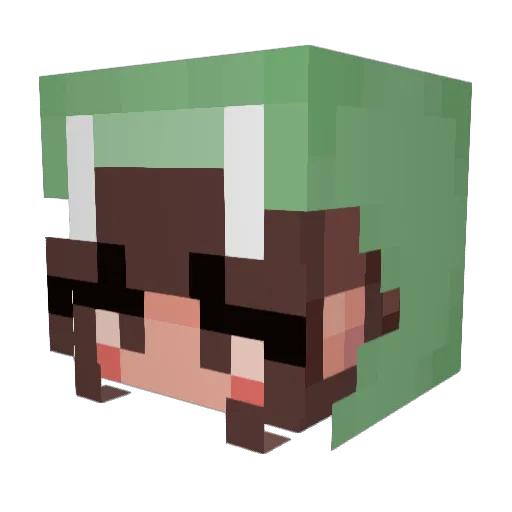 Sunheewon Minecraft avatar head, 3D render