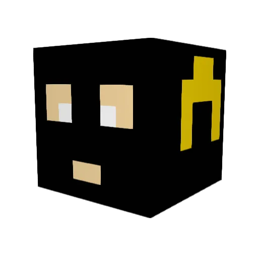 Sunhunter108 Minecraft avatar head, 3D render