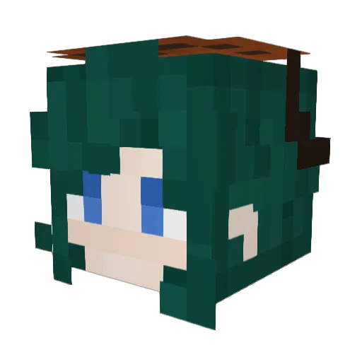 SuniDaze26 Minecraft avatar head, 3D render