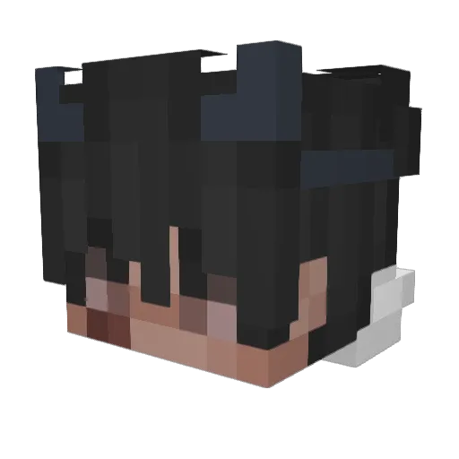 Sunieon Minecraft avatar head, 3D render