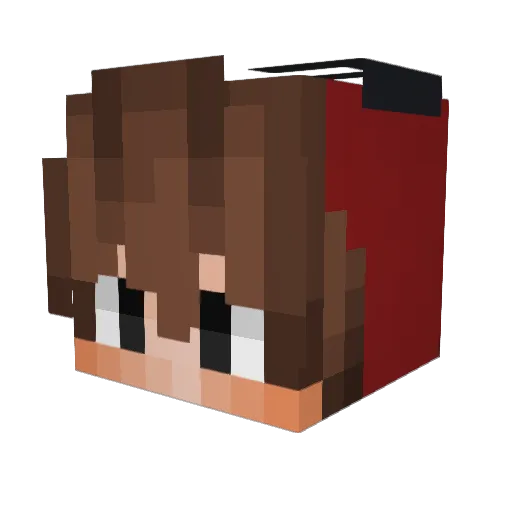 Sunioc Minecraft avatar head, 3D render