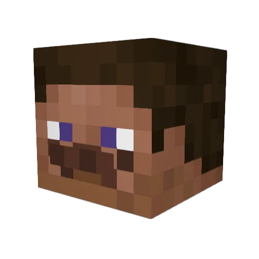 Sunken42 Minecraft avatar head, 3D render