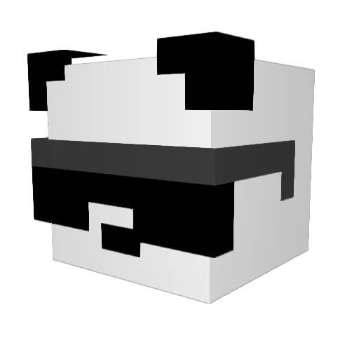SunkenIsland Minecraft avatar head, 3D render