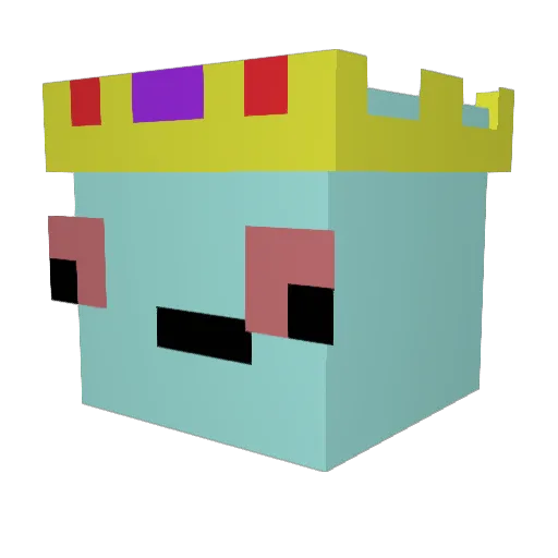 Sunkets Minecraft avatar head, 3D render