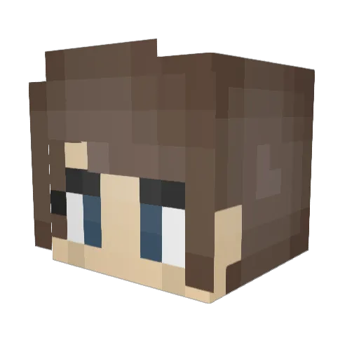 SunkinShipp Minecraft avatar head, 3D render