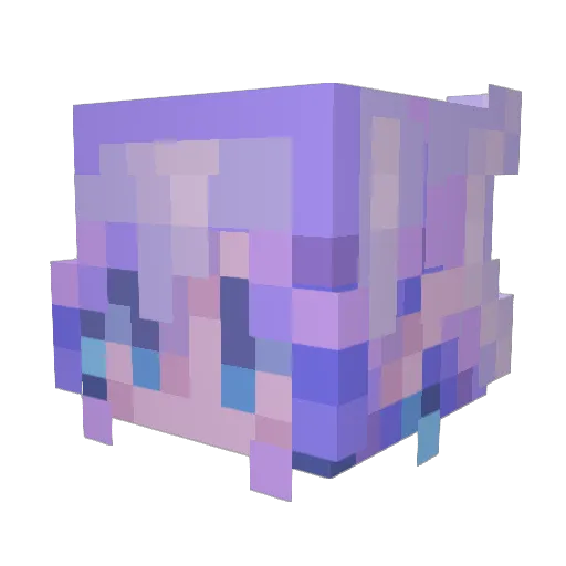 Sunlity Minecraft avatar head, 3D render