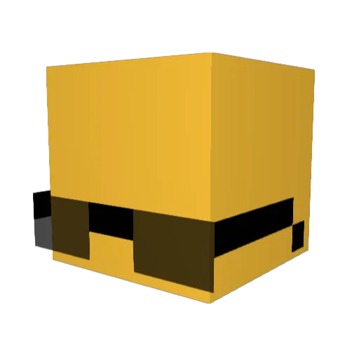 SunnShower Minecraft avatar head, 3D render
