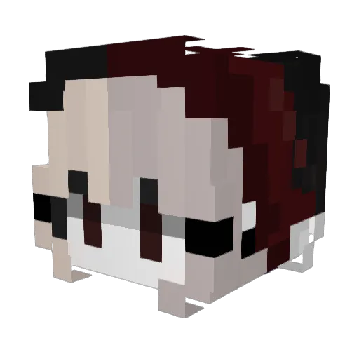 SunnSponge Minecraft avatar head, 3D render