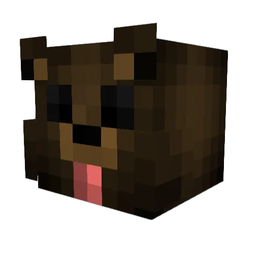 SunnXain Minecraft avatar head, 3D render