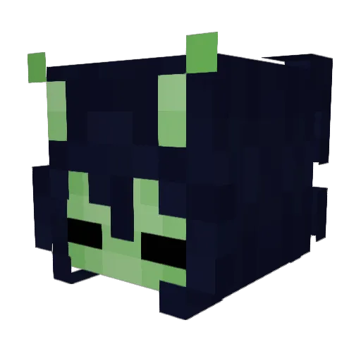 SunnY158 Minecraft avatar head, 3D render