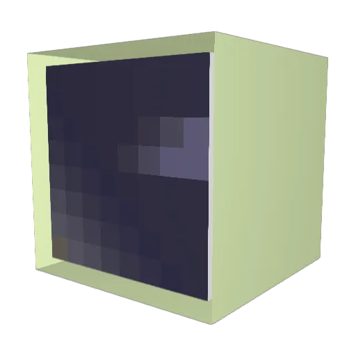 SunnerD Minecraft avatar head, 3D render