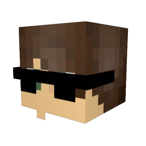Sunni0815 Minecraft avatar head, 3D render