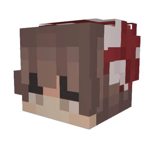 Sunniac Minecraft avatar head, 3D render
