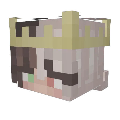 Sunniva2002 Minecraft avatar head, 3D render