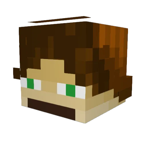 Sunnkist_ Minecraft avatar head, 3D render
