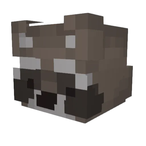 Sunnnii Minecraft avatar head, 3D render