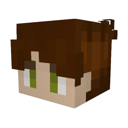 SunnyDelSol Minecraft avatar head, 3D render