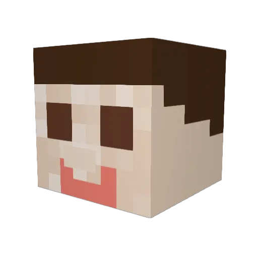 SunnyExplosion9 Minecraft avatar head, 3D render