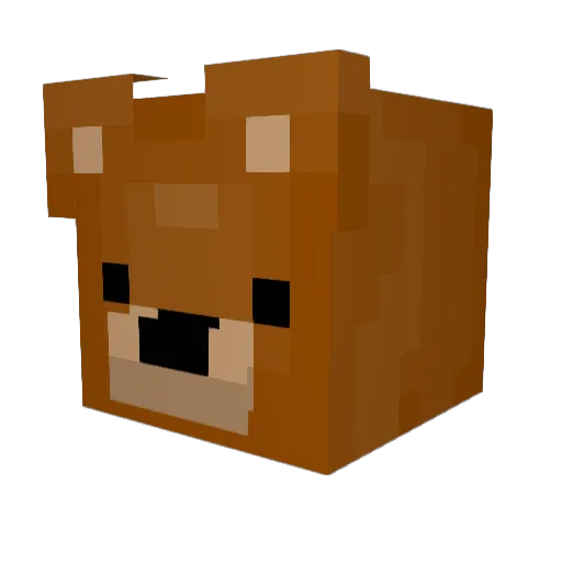 SunnyEzGG Minecraft avatar head, 3D render