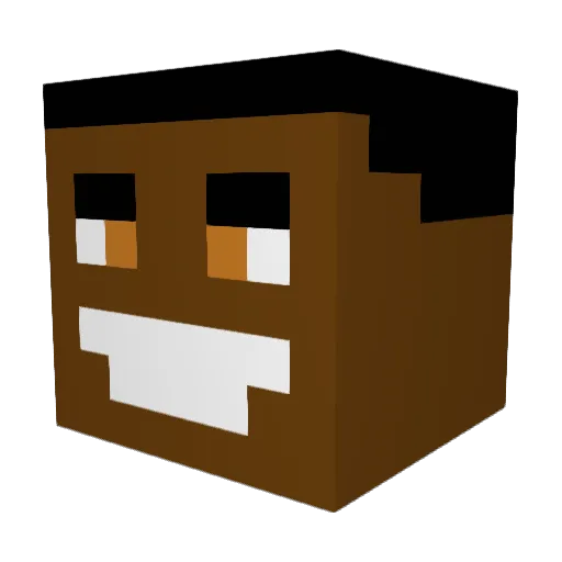 SunnyFKND Minecraft avatar head, 3D render