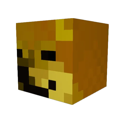 SunnyFreckles Minecraft avatar head, 3D render