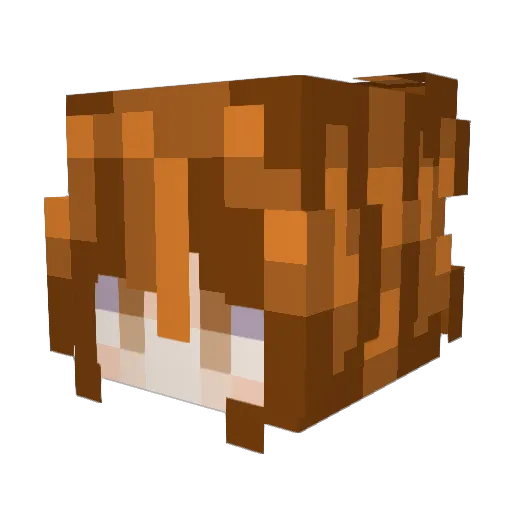SunnyGirlx3 Minecraft avatar head, 3D render