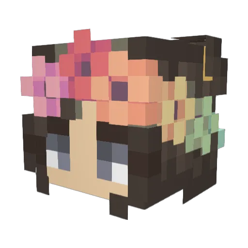 SunnyKeex Minecraft avatar head, 3D render