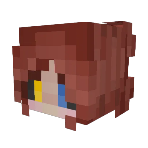 SunnyStar210 Minecraft avatar head, 3D render
